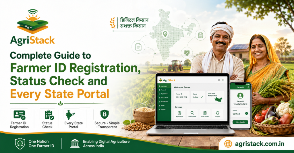 AgriStack Complete Guide to Farmer ID Registration, Status Check and Every State Portal