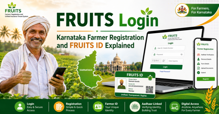 FRUITS Login Karnataka Farmer Registration and FRUITS ID Explained