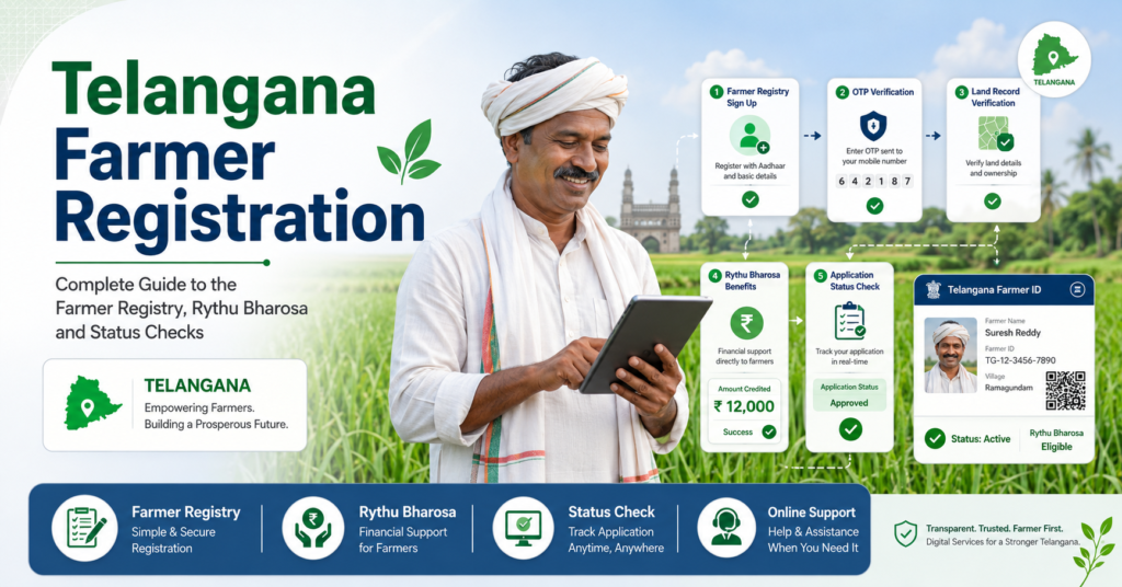 Telangana Farmer Registration Complete Guide to the Farmer Registry, Rythu Bharosa and Status Checks