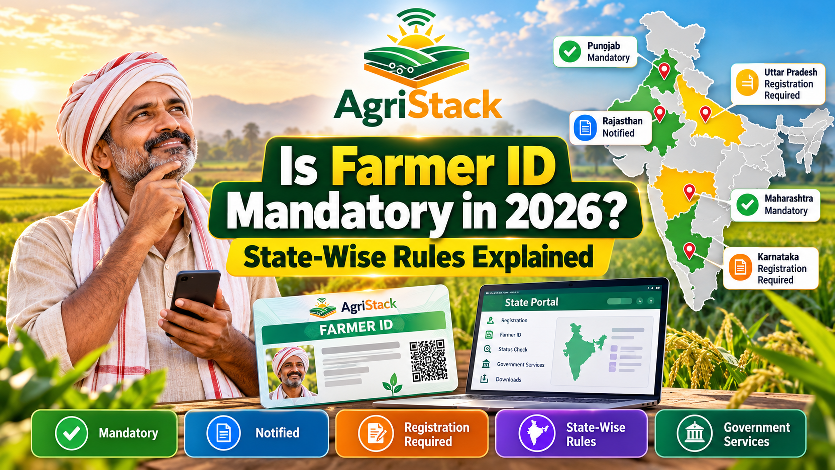 Is Farmer ID Mandatory in 2026 State-Wise Rules Explained